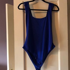 Open/strappy back bodysuit - size L